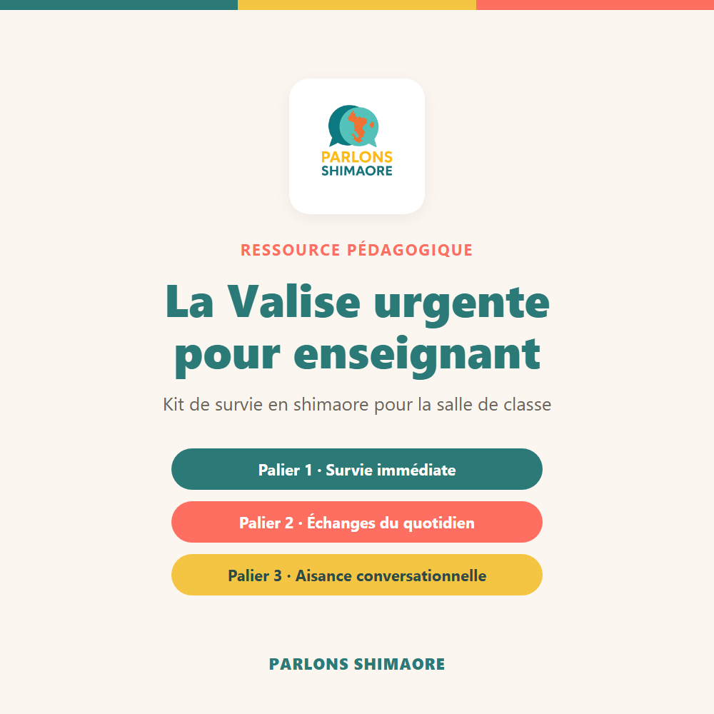 Valise urgente pour enseignant