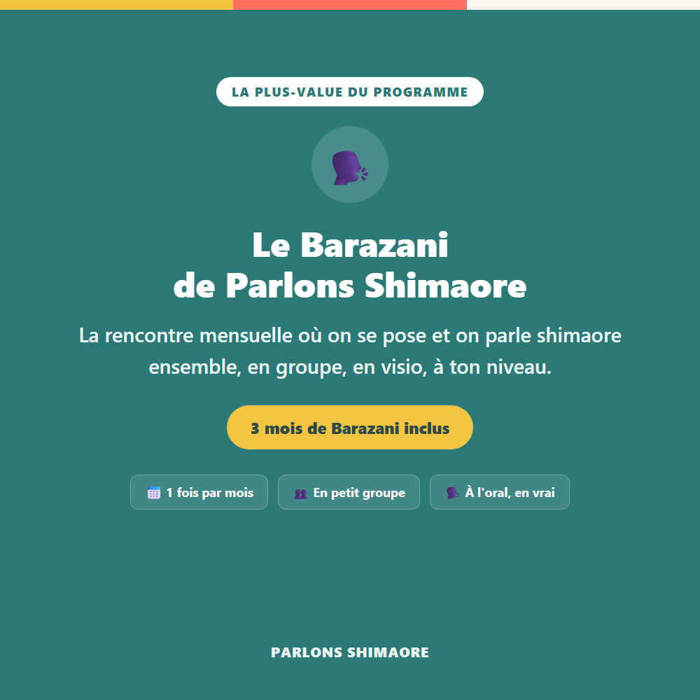 Shimaore niveau 1 – Image 4